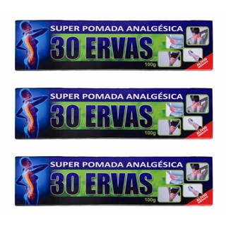 Kit 10 Pomadas Analgésica 30 Ervas