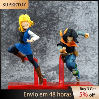 SUPERTOY Dragon Ball z Anime Figura Do Jogo GK Estátua Android 18 Lazuli Bulma Modelo Brinquedo HOT