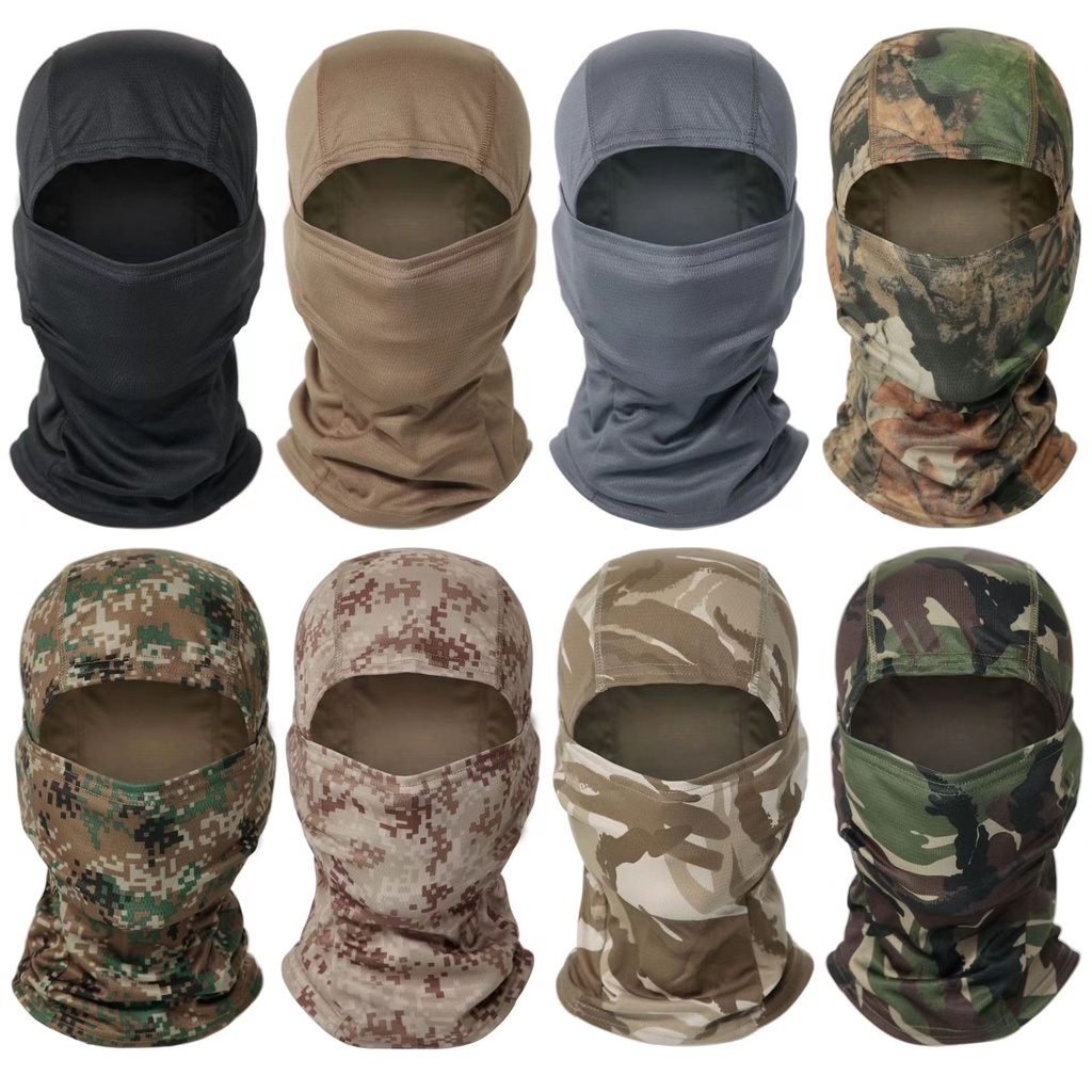 Balaclava Facial Máscara De Pesca Para Ciclismo Proteção Facial Balaclava Capacete Esportes Ao Ar Livre Protetor Solar Camuflagem Mascarado em Oferta na Shopee