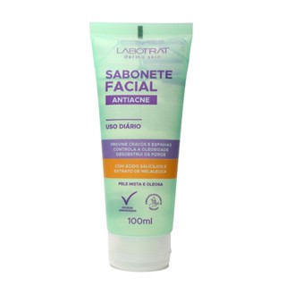 Sabonete Facial Antiacne Esfoliante Skin Care Labotrat 100ml
