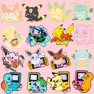 24 Estilos Anime Periférico Alfinetes De Lapela Pikachu Broche De Esmalte Presentes Para Amigos Atacado