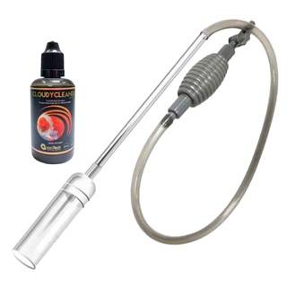 Sifão Aspirador Premium 1,85M +  Clarificante Cloudy Cleaner Oceantech em Oferta na Shopee