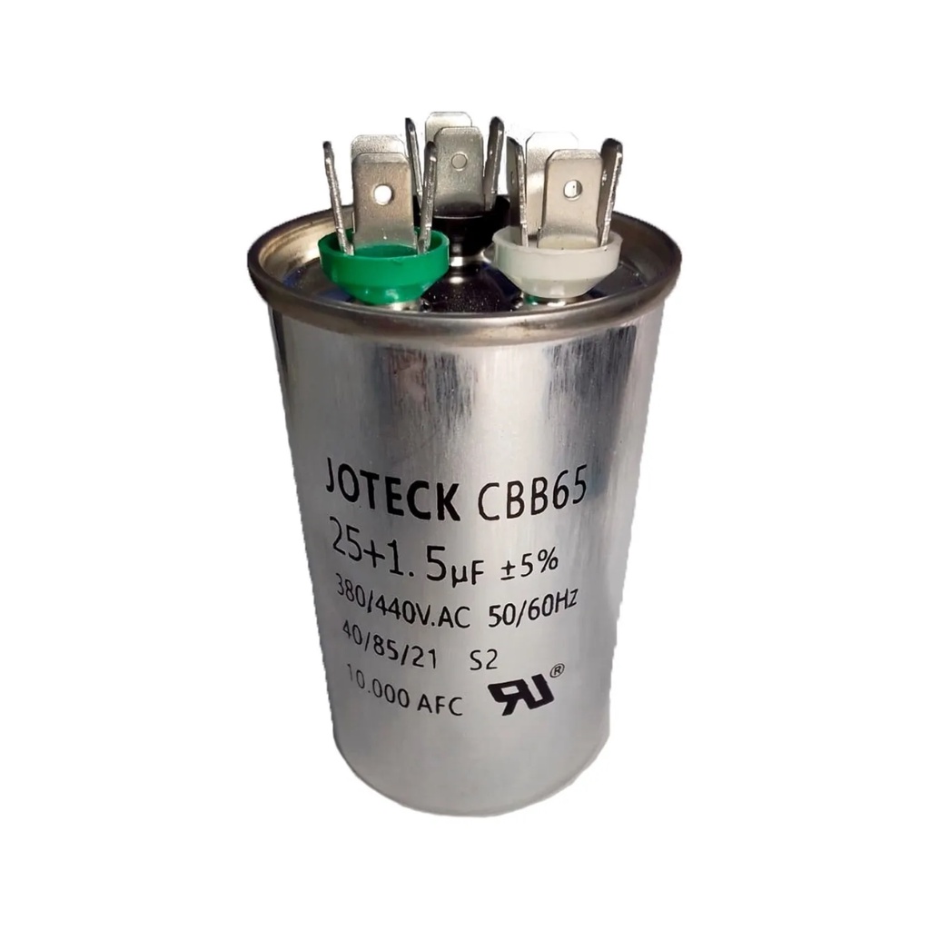Capacitor Duplo Ar Condicionado Split 25+1,5uf 440v 9000 Btus Shopee