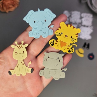 4PC Corte De Metal Animal Matrizes Artesanato Papel Alto Relevo Stencil Scrapbooking Cartão De Boas Festas DIY em Oferta na Shopee
