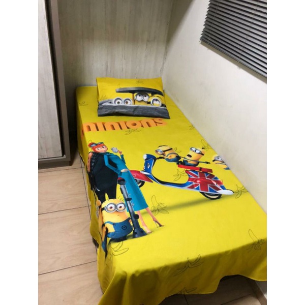 Jogo Cama 2pçs Infantil Personagens Divertido cocha + Fronha Minions