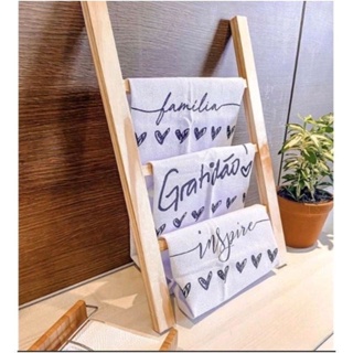 Suporte/Escadinha para Pano de Prato de Madeira em Oferta na Shopee