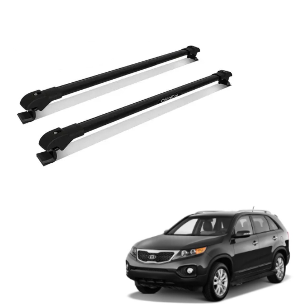 Travessa Rack Teto Kia Sorento 2010 A 2011 C Teto Solar Slim Cristalcar