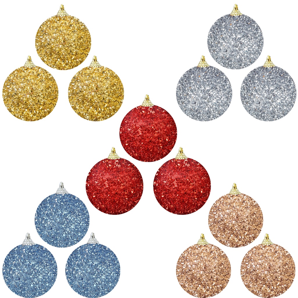 Kit 04 Bola Bolinha Festão Enfeite Árvore de Natal Noel Pingente 5cm  Vermelha/Dourada/Prata/Azul/Champagne | Shopee Brasil