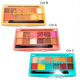 Box c/24 Un - Paleta de Sombras Belle Colors Eyeshadow - B086 - Belle Angel