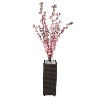 Planta Artificial Cerejeira Arranjo  Enfeite + Vaso Grande em Oferta na Shopee