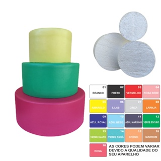 Bolo Cenográfico 3 Bases Maciço Moldado No Eva Sem Emenda em Oferta na Shopee