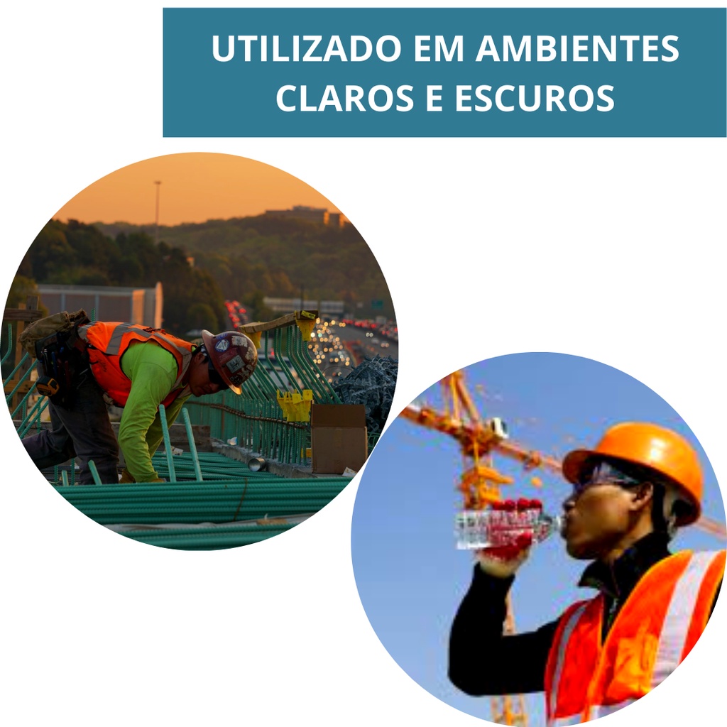 Colete De Segurança Refletivo Sinalização Com 1 Bolso Fechamento Em Zíper Tipo Blusão Obras Rodovias