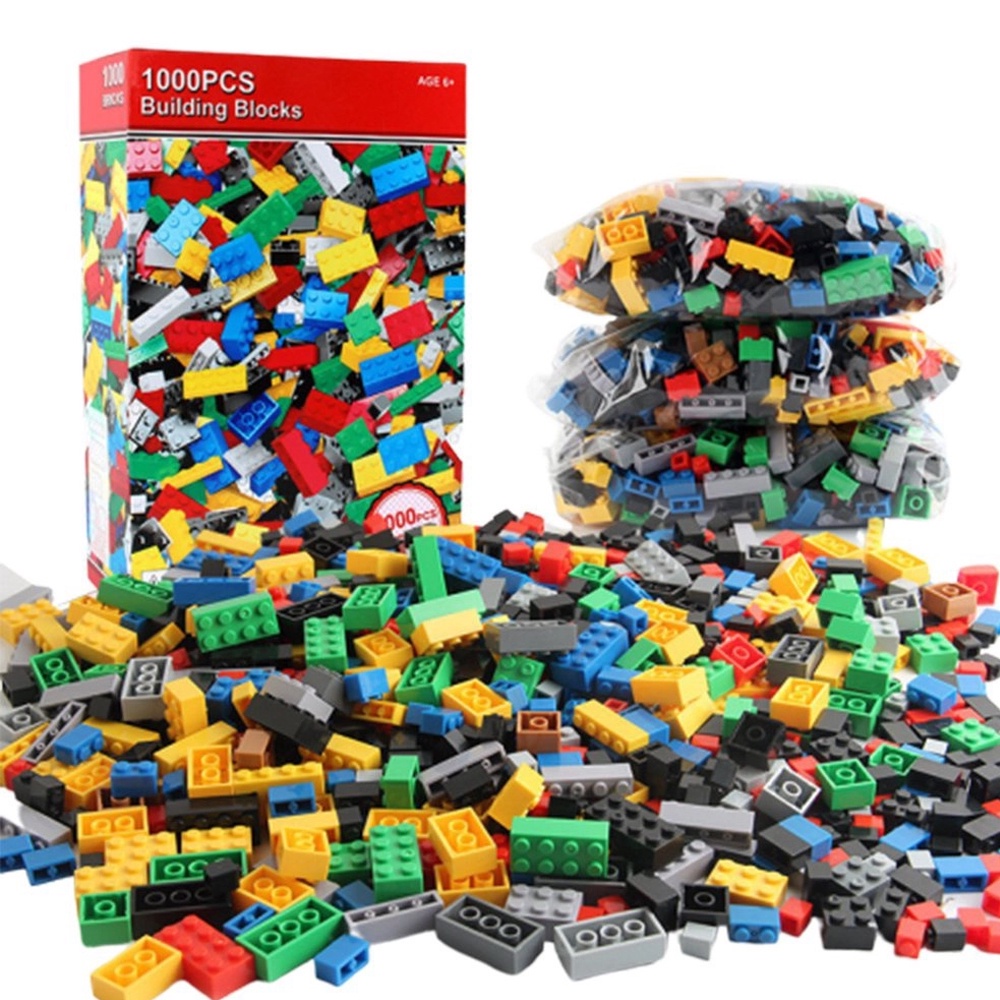 Brinquedo Blocos de Montar 1000 Peças - Brinquedo Infantil Estilo Lego