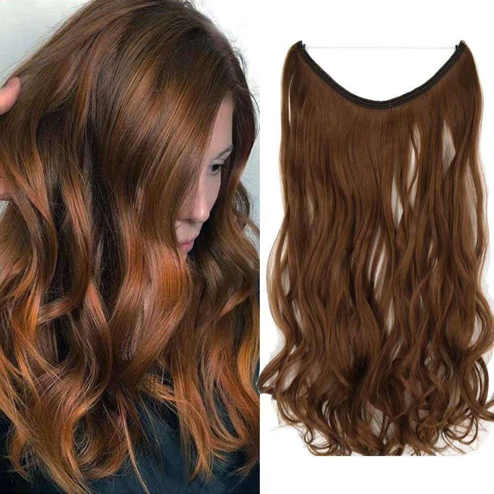 Aplique Mágico Organico Fio Invisível 60cm Hair Chocolate em Oferta na Shopee