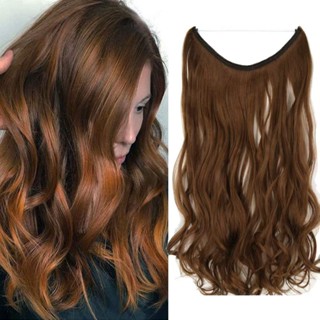 Aplique Mágico Organico Fio Invisível 60cm Hair Chocolate