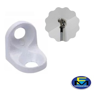 Kit 30 Suporte Cantoneira com 60 Parafuso 40x16 para montagens de Móveis L Cromado
