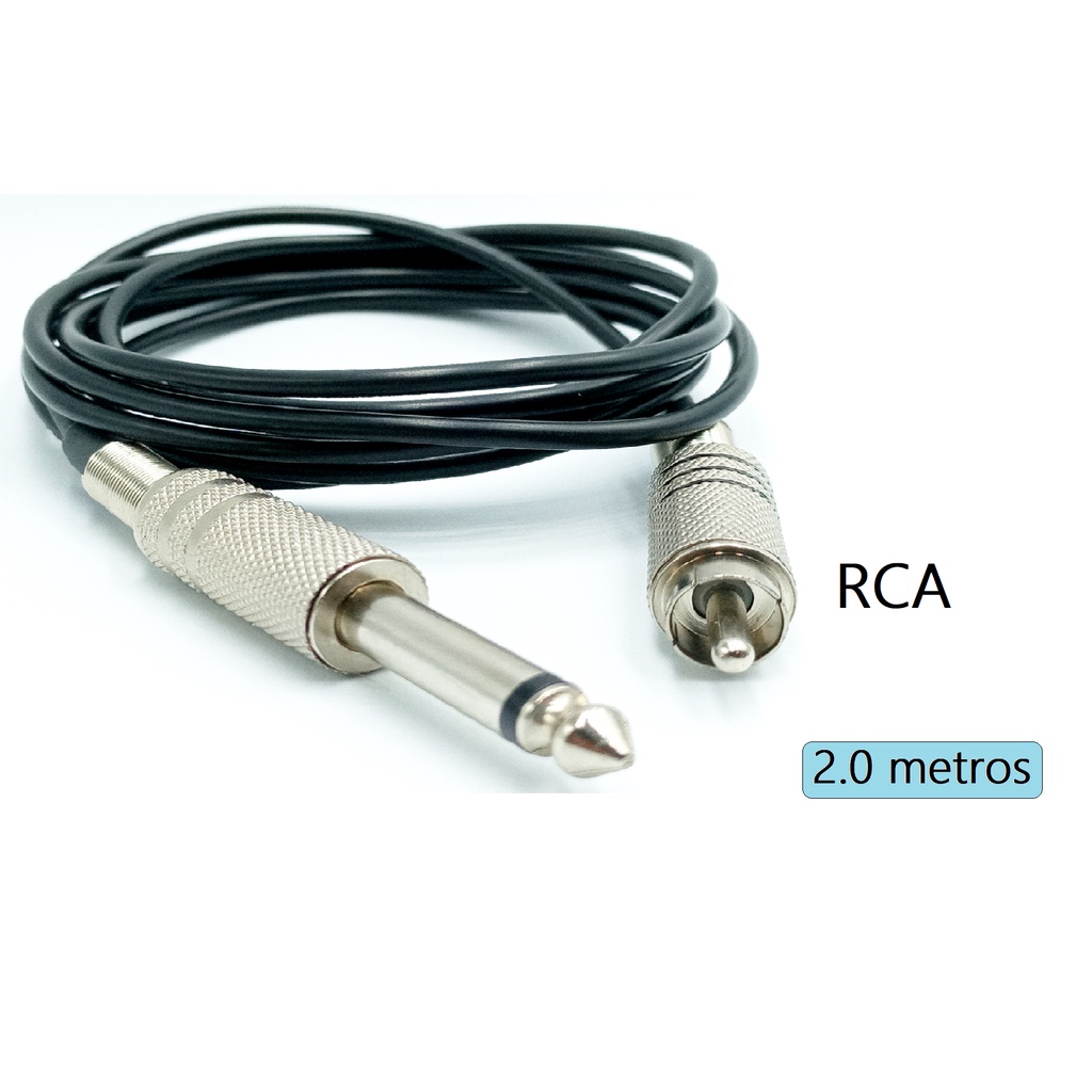 Cabo CLIP CORD RCA Para Maquina Tatuagem Rotativa Rca/P10 Borracha  Original /pop,pen,x13 Cod:0136