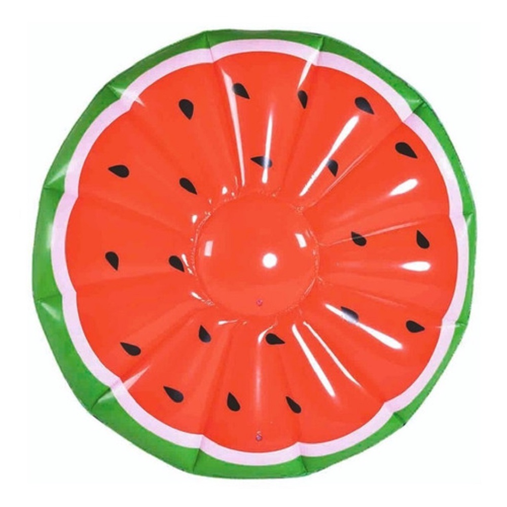 COLCHÃO BOIA INFLÁVEL MELANCIA REDONDO 148CM ELP03041 SUN WAY