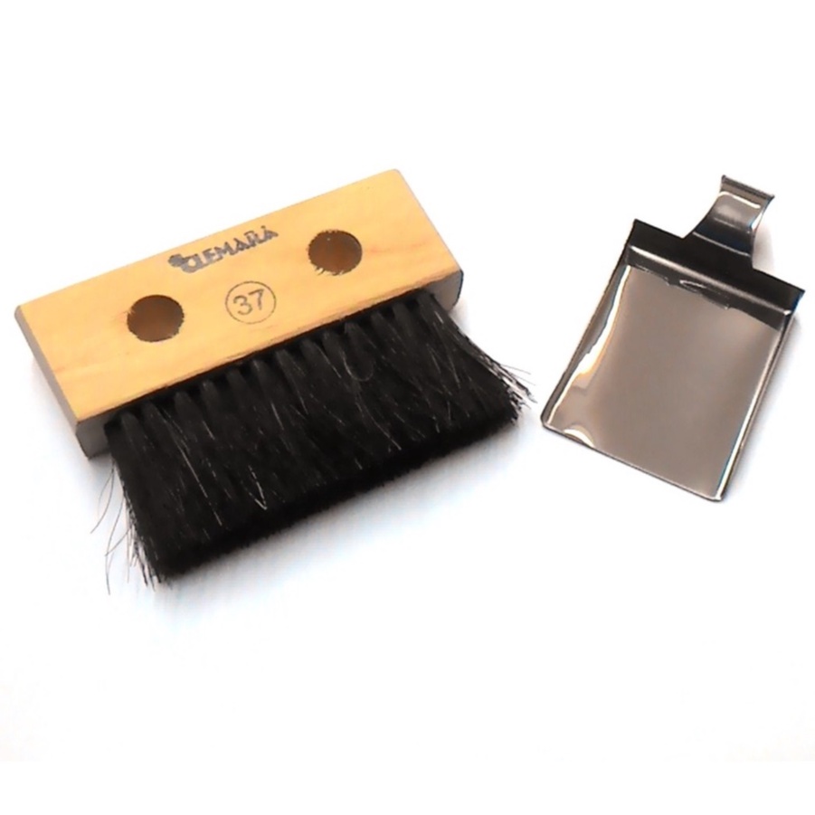 Escova + Pá Aço C\ Alça Para Limalha Ourives Pó Ouro Prata em Oferta na Shopee