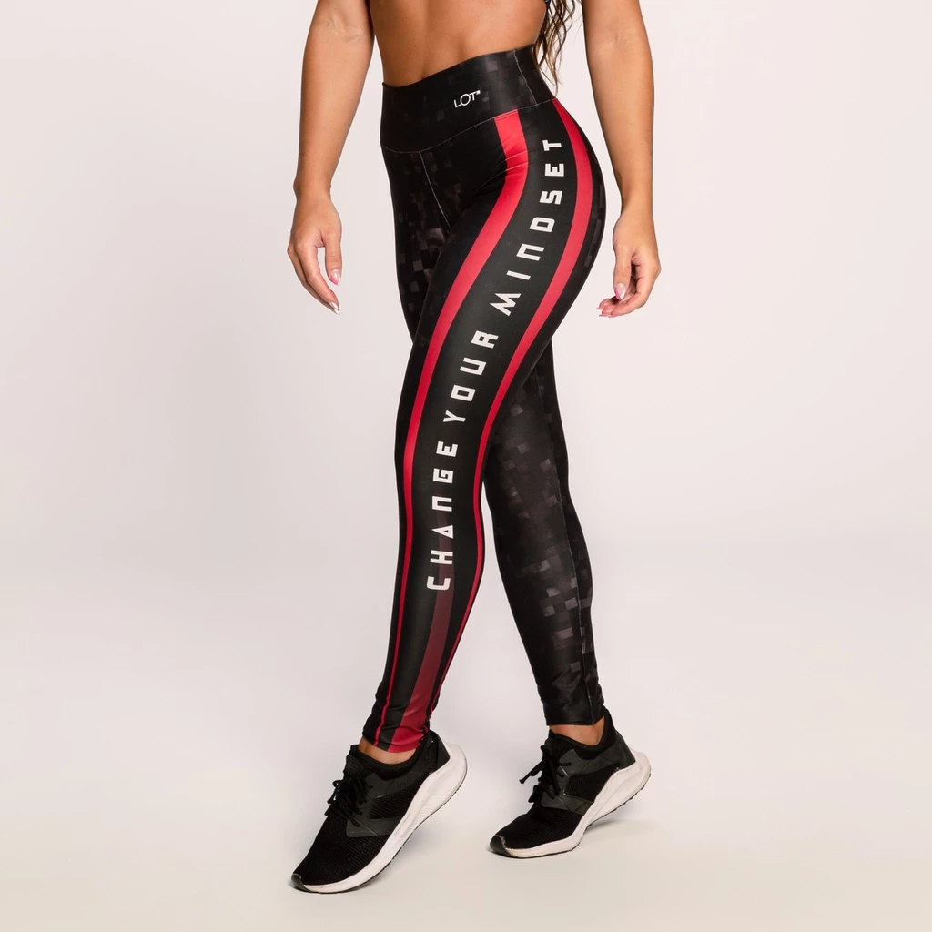 Calça Legging Suplex Estampada Academia Feminina Fitness Change Your Mindset — imagem 1