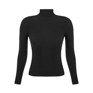 blusa térmica feminina gola alta segunda pele cacharrel super confortável manga longa tendência