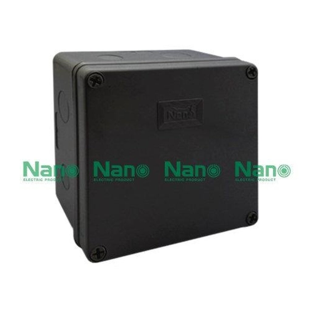 รูปสินค้า NANO Electric® NANO-204B กล่องกันน้ำพลาสติก ฝาทึบ ขนาด W149xH149xD82.50 mm (JUNCTION BOX IP65) สีดำ