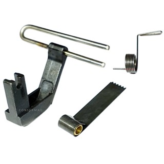 Kit Calcador Mola Lâmina Para Aparelho Reta P/fazer Prega Em Tapete Fru Fru