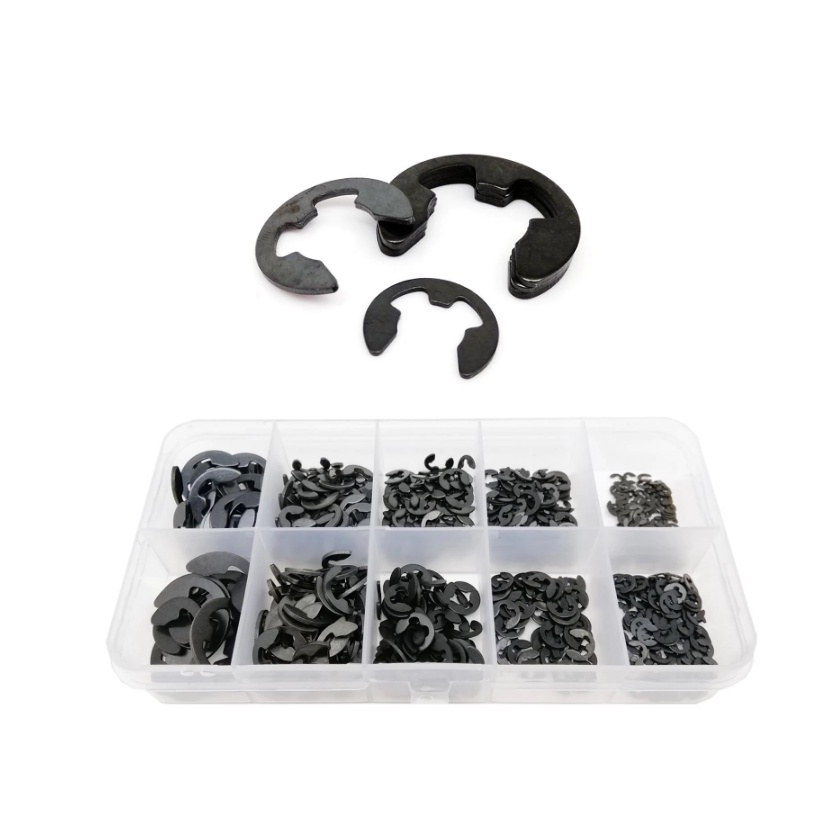 KIT  580 ANEL ANEIS ARRUELA CONTENCAO CARBONO COM TRAVA em Oferta na Shopee