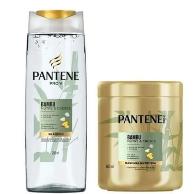 Kit Pantene Bambu Nutre e Cresce Shampoo + Máscara