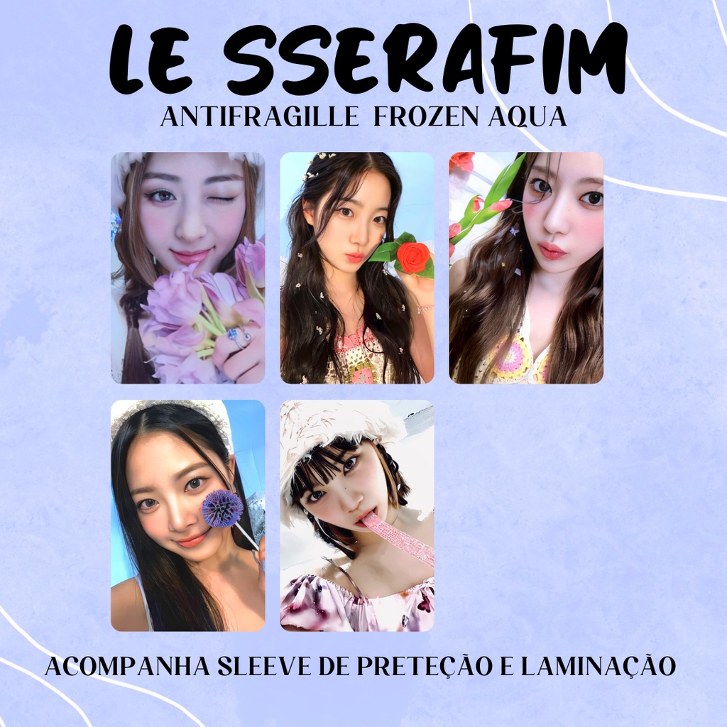 Photocards Le Sserafim Antifragile FANMADE em Oferta na Shopee