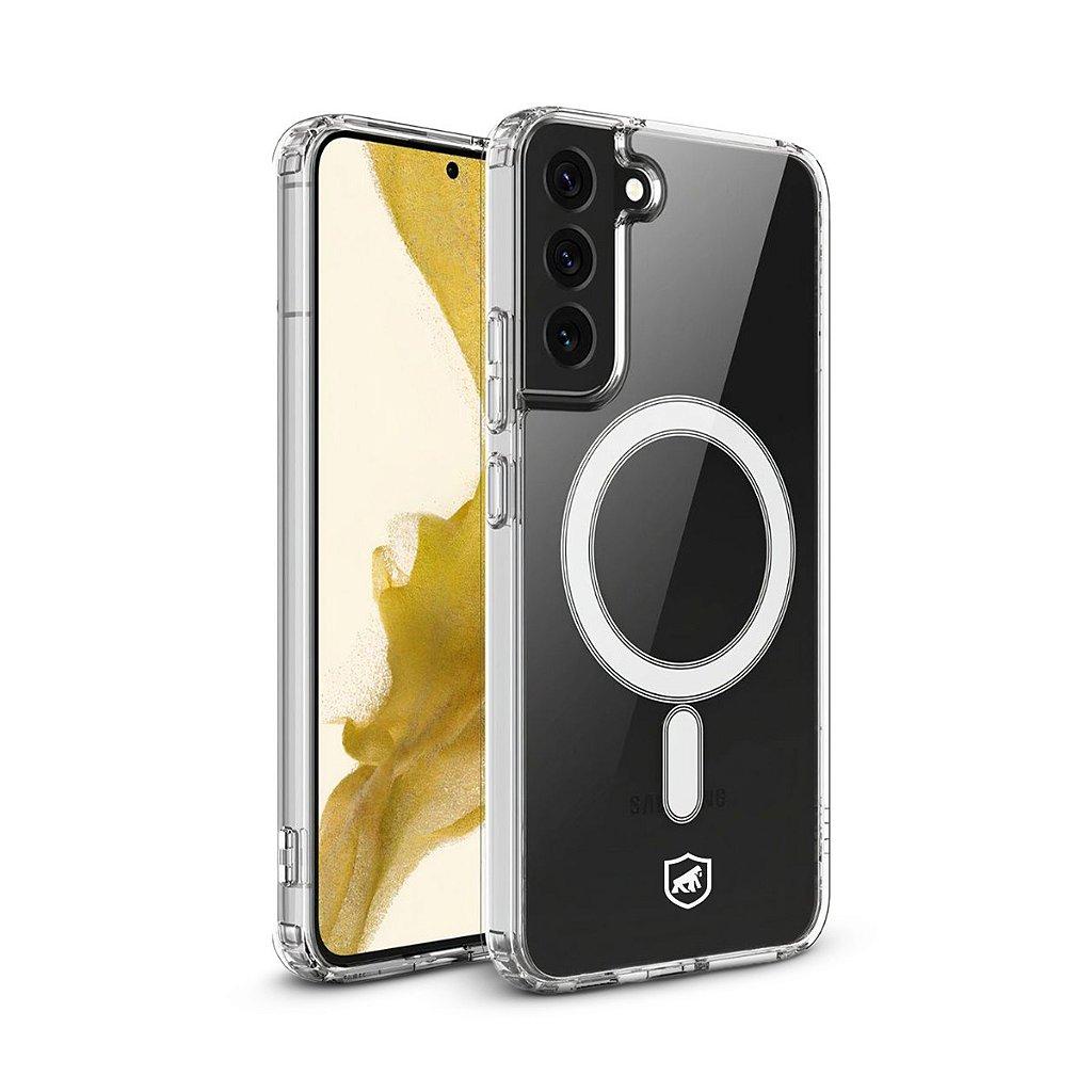 Capa Case Capinha MagSafe Transparente para Samsung Galaxy S22 - Carregamento Sem Fio - Gshield em Oferta na Shopee