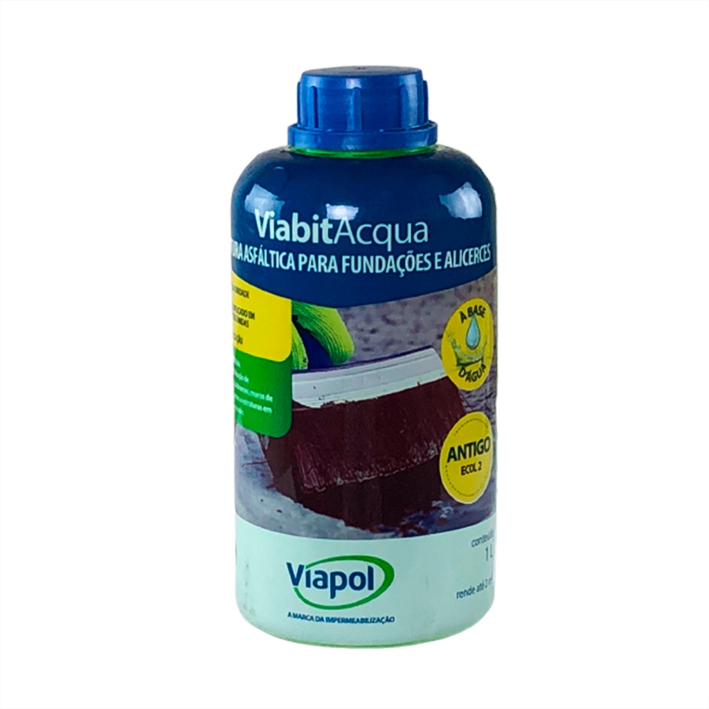 Pintura Asfáltica Impermeabilizante Viabitacqua 1l Viapol