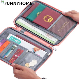 Saco de passaporte de viagem no exterior saco de documentos de viagem impermeável e à prova de poeira saco de cartão portátil