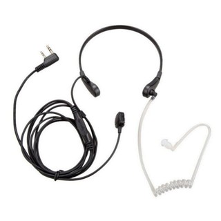 2pçs Fone De Ouvido Para Vibração Microfone De Garganta Rádio De Duas Vias Baofeng Uv-5R-82 B6 Bf-88s Walkie Talkie