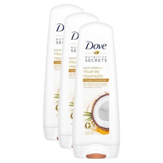 Kit 3 Condicionadores Dove Ritual de Reparação 400ml cada