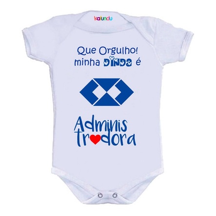 Body Bebê Personalizado Dinda Administradora