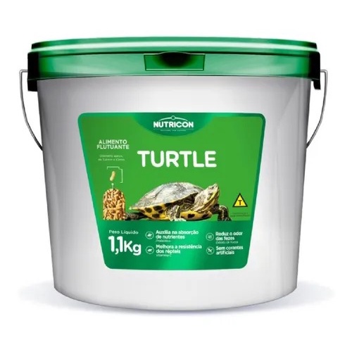 Ração Repteis/tartaruga Aquáticas Turtle 1,1kg - Nutricon
