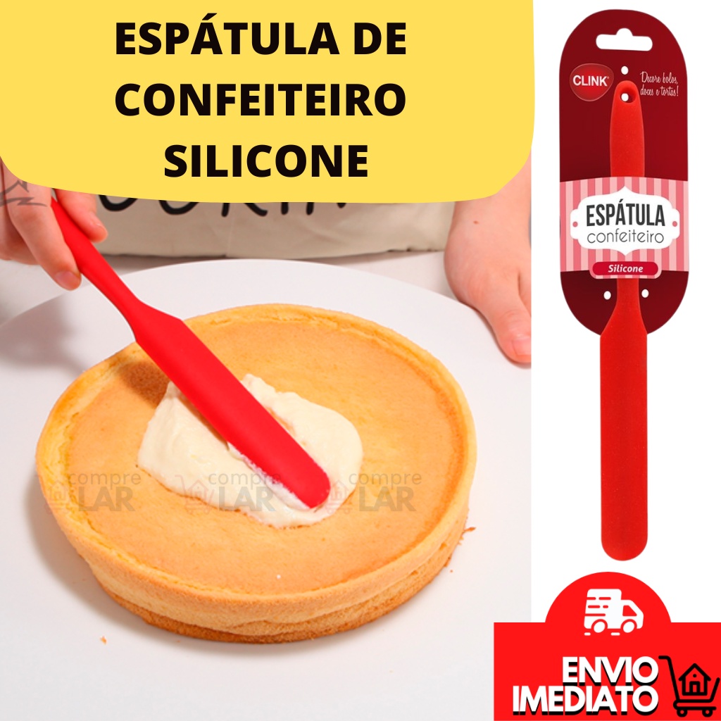 Espátula de Silicone para Confeitaria Bolo Creme Massa Utensílio de Cozinha
