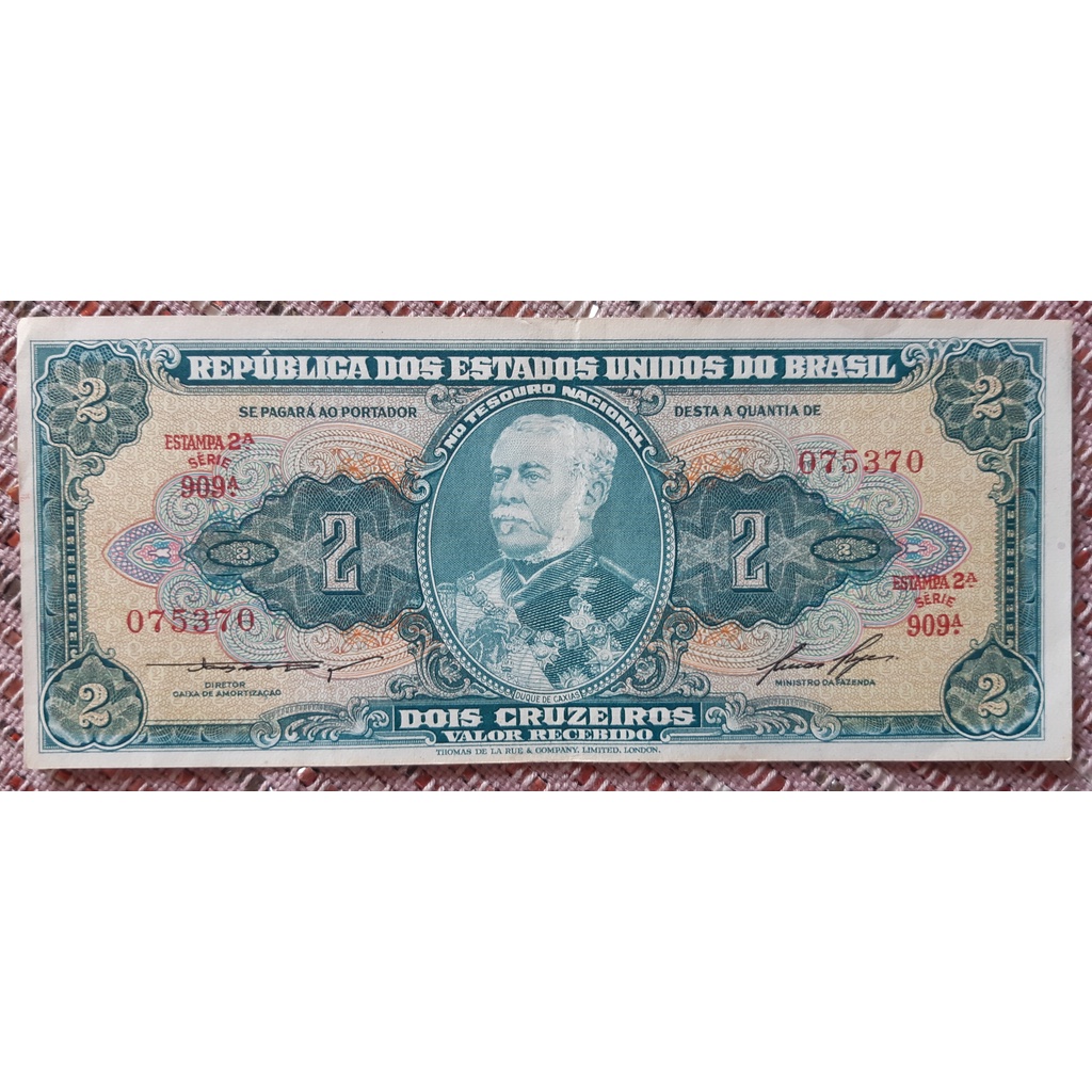 Cédula 2 Cruzeiros - Duque de Caxias - 1967