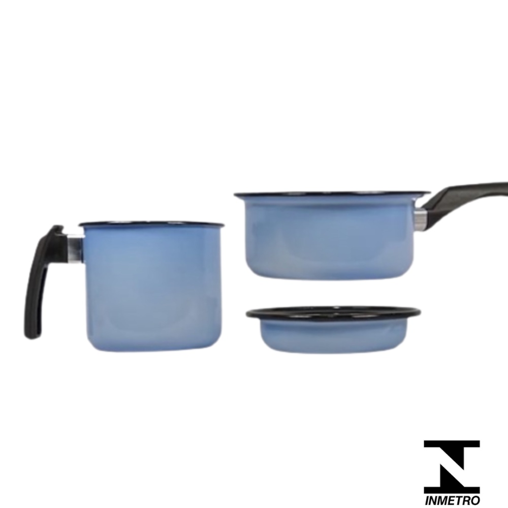 Kit Baby 3 peças Azul Esmaltado Chalotte One