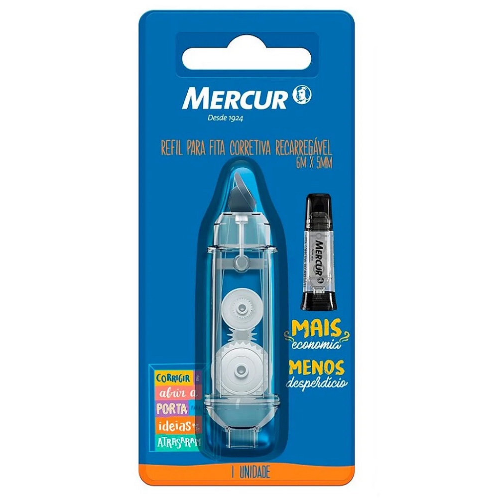Refil para Corretivo em Fita 5mm x 6m MERCUR Shopee Brasil