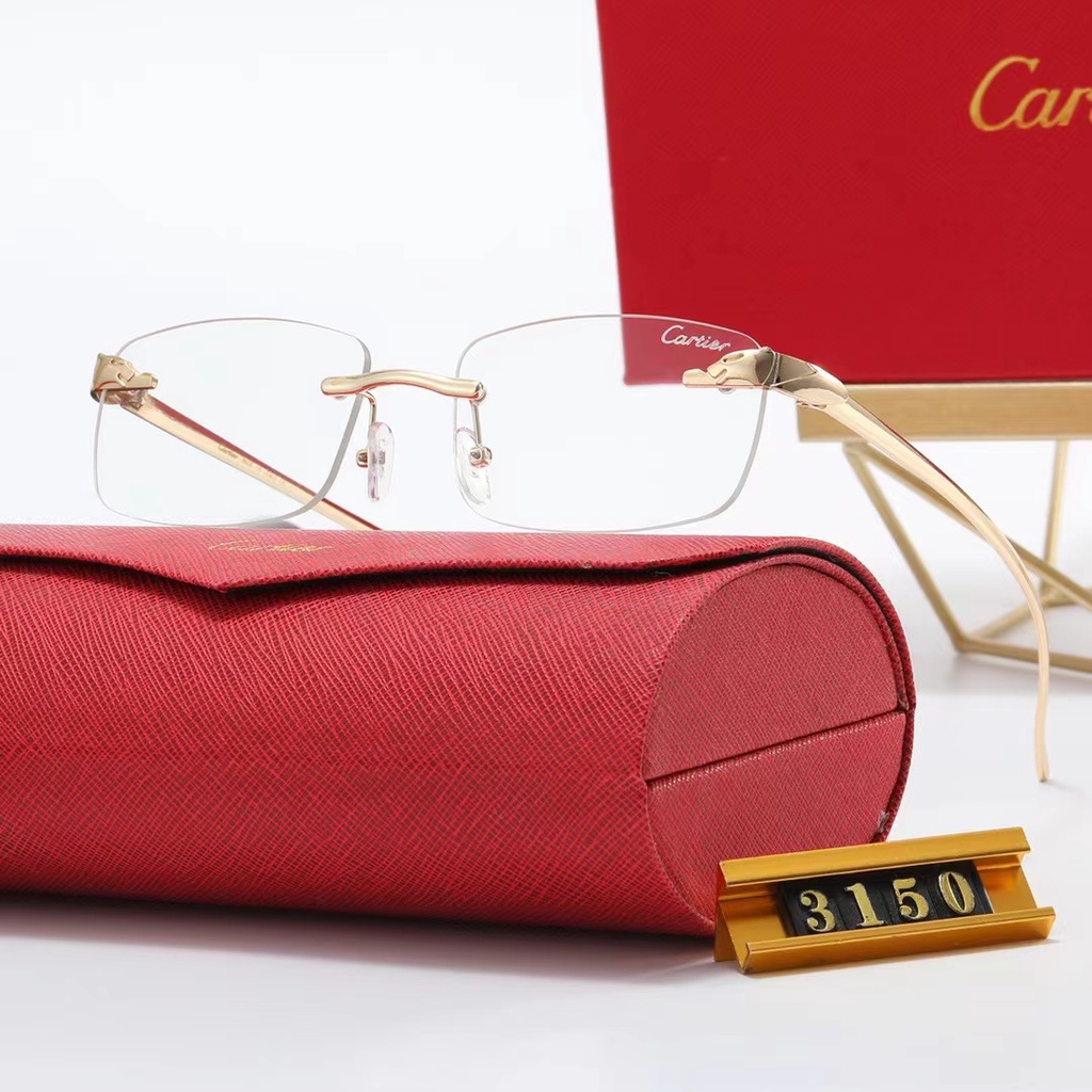 Cartier 2022 Novo Modelo De Óculos De Sol Sem Bordas Com O Mesmo UV400 Para Tirar Fotos E Dirigir