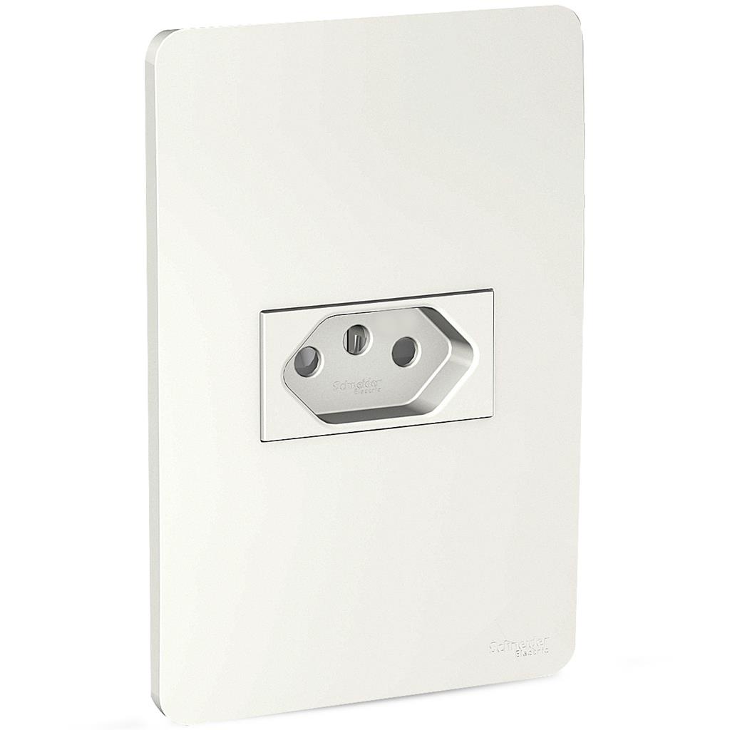 Conjunto Tomada 4x2 3 Pinos 10a 250v Branco Orion Schneider em Oferta na Shopee