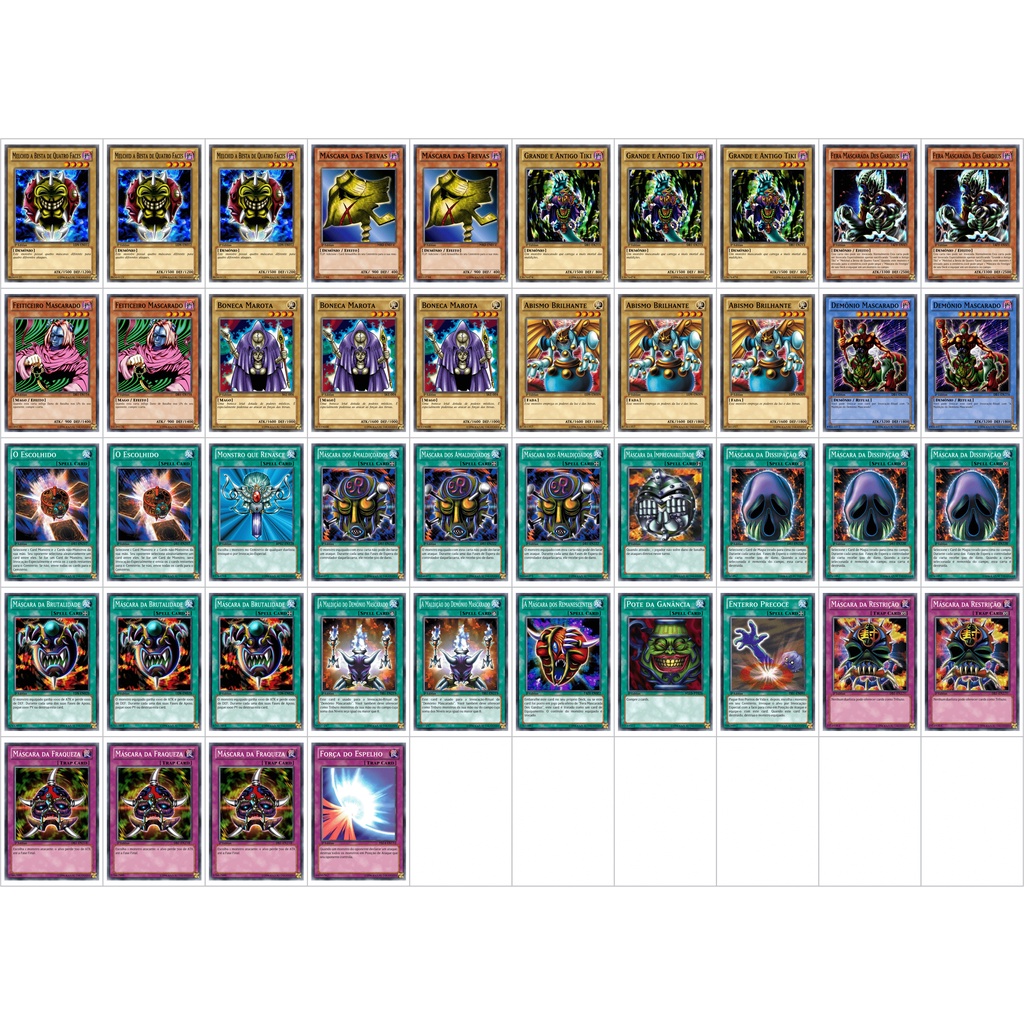 Cartas Yugioh - Deck Umbra E Lumis Tcg Ou Anime