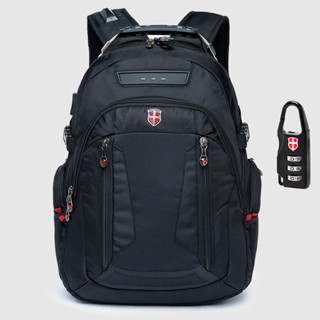 Mochila C/cadeado Trabalho Moderna Grande Swissport Original
