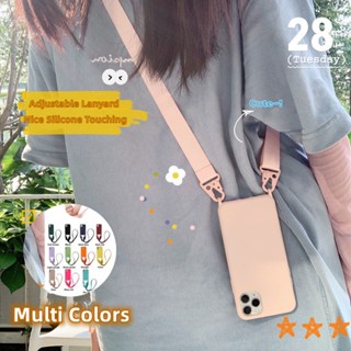 Capa De Cordão Transversal Para iPhone 14 Pro Max 13 12 11 Silicone Líquido Celular Com Corda De Alça De Ombro