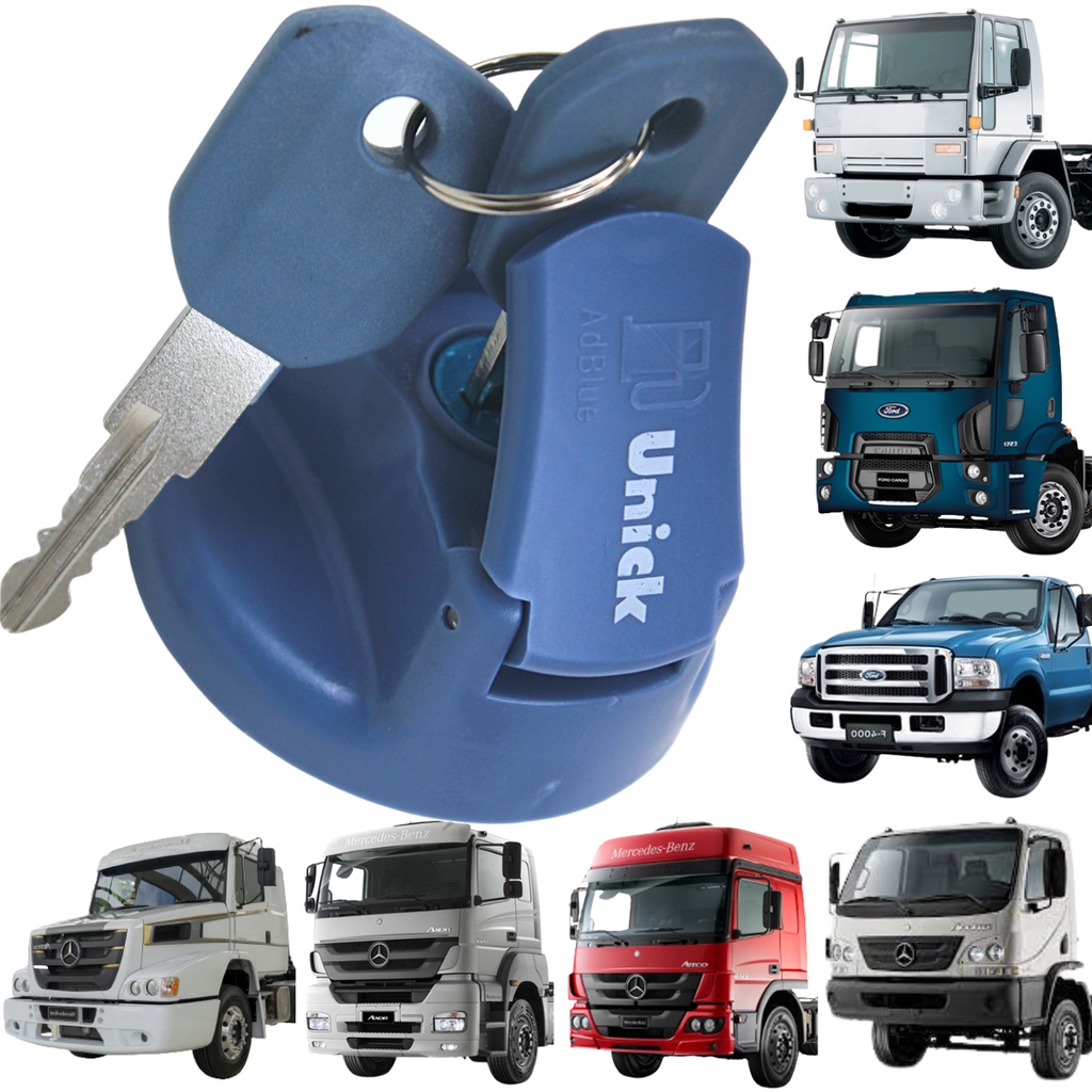 Tampa do Tanque Reservatório Arla 32 com Chave Azul 1 Un - Universal Automotive | Piqueri Autopeças