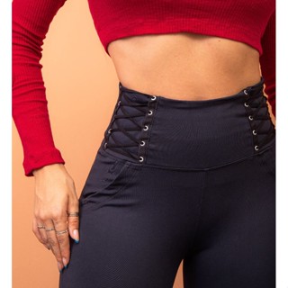 CALÇA MONTARIA COM DETALHE TRANÇADO em Oferta na Shopee