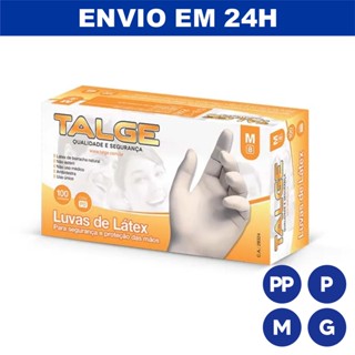 Luvas de Látex Com Pó Talge caixa com 100