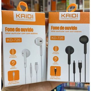 Fone De Ouvido Tipo-c Kd-726 Com Microfone Botões USB C